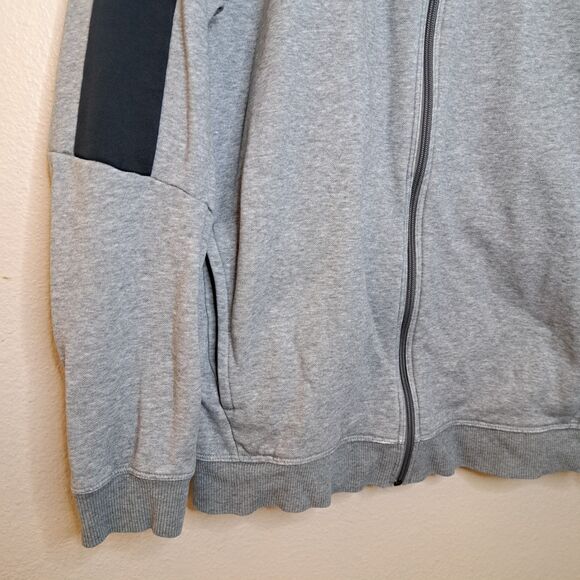 Vintage PUMA Men's Front Full Zip Sweatshirt L Gray Long Sleeve Track Jacket - Picture 5 of 9